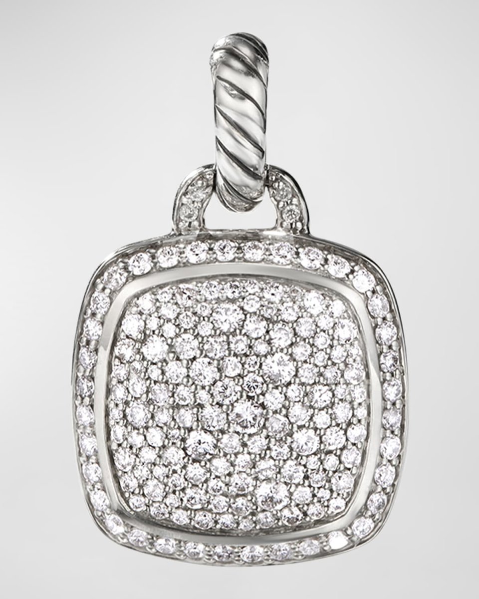 Albion Pendant with Diamonds in Silver, 20mm